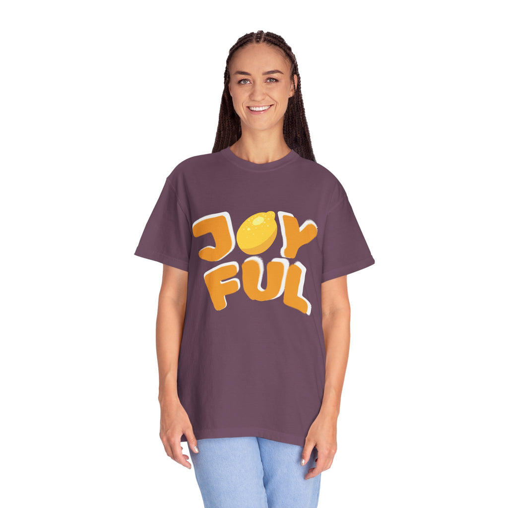 Joyful Lemon Unisex T-shirt, Casual Wear, Summer Gift, Birthday Present, Positive Vibes, Relaxed Fit