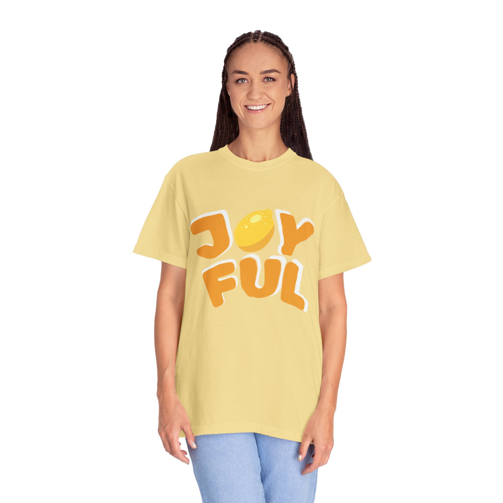 Joyful Lemon Unisex T-shirt, Casual Wear, Summer Gift, Birthday Present, Positive Vibes, Relaxed Fit