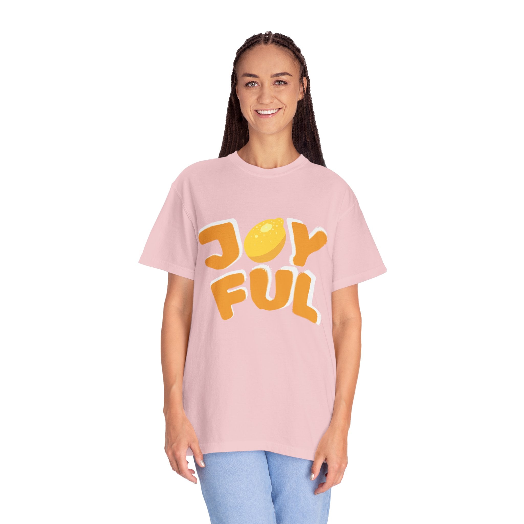 Joyful Lemon Unisex T-shirt, Casual Wear, Summer Gift, Birthday Present, Positive Vibes, Relaxed Fit