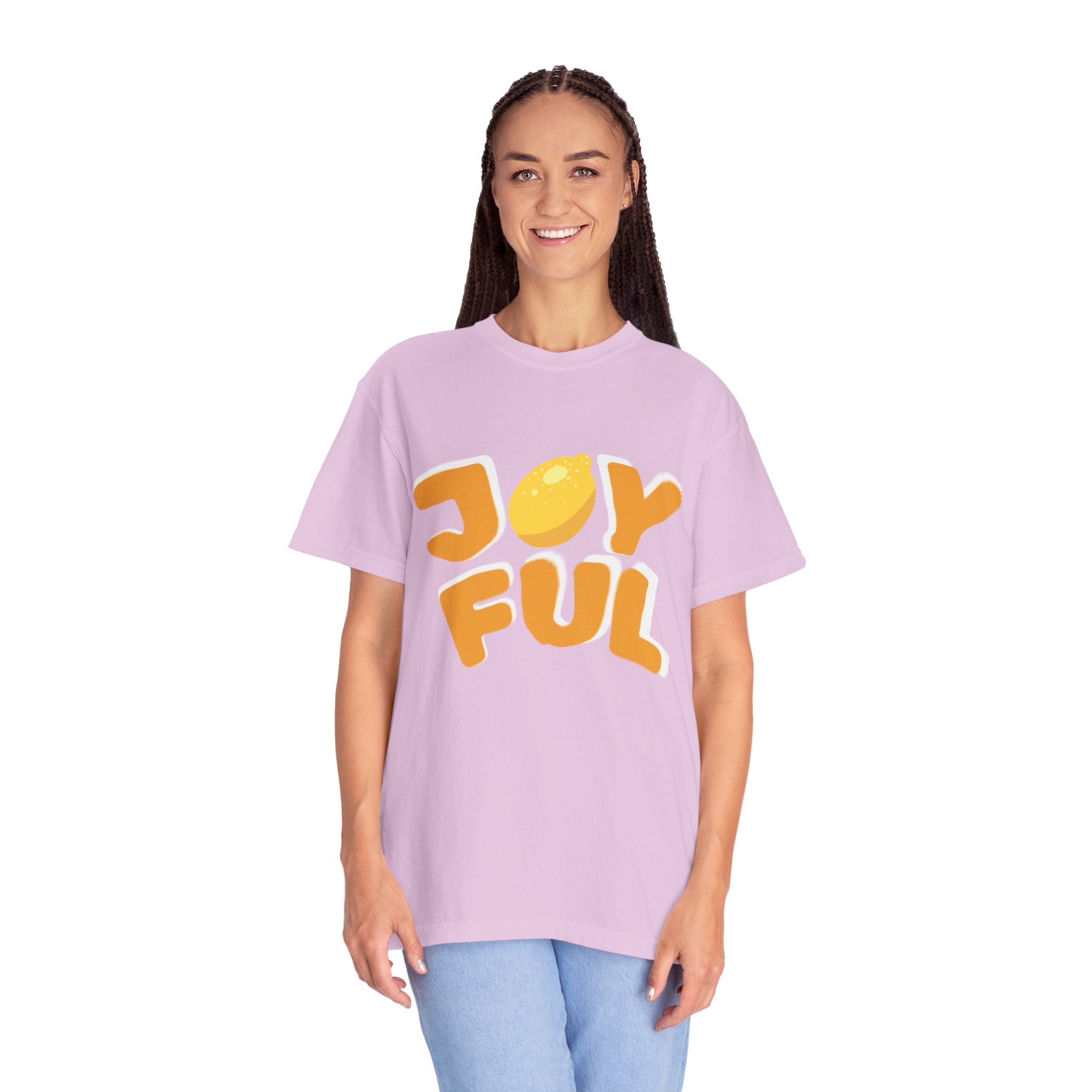 Joyful Lemon Unisex T-shirt, Casual Wear, Summer Gift, Birthday Present, Positive Vibes, Relaxed Fit