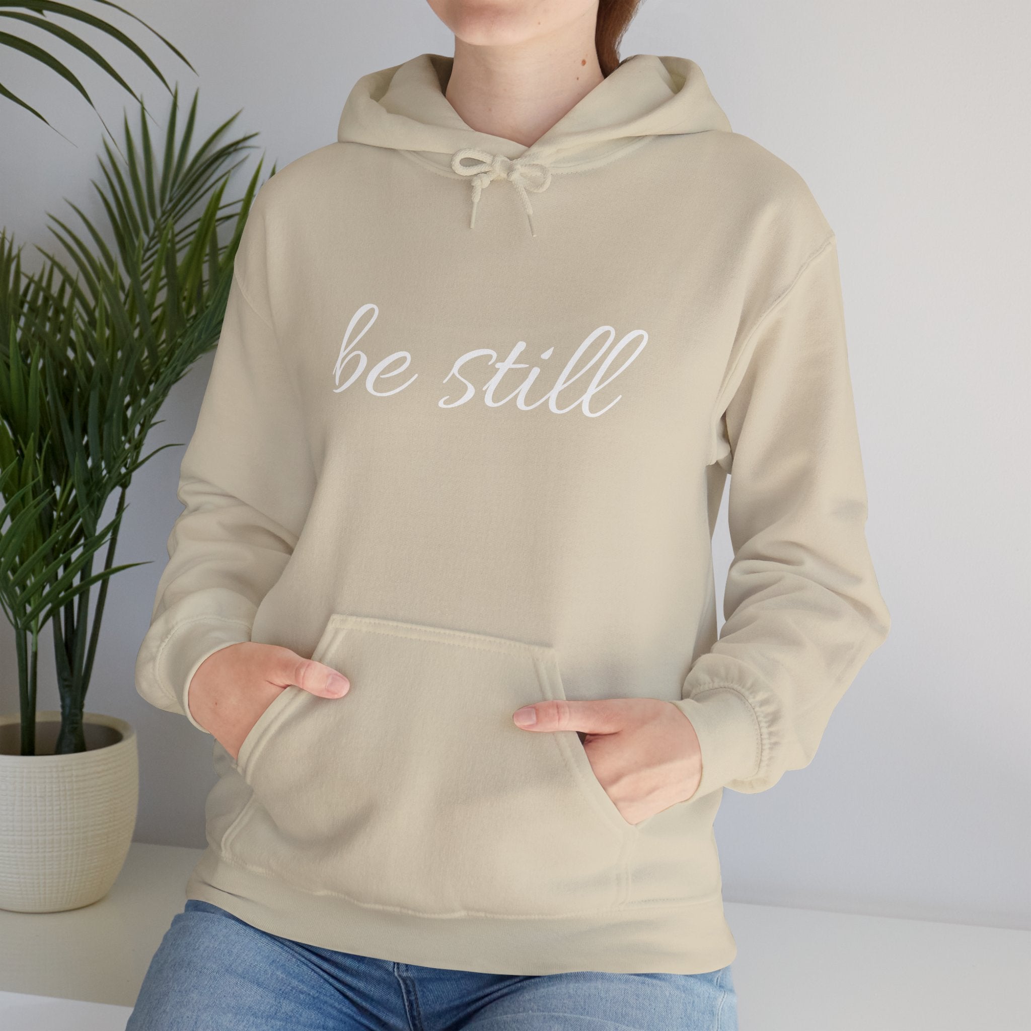 Be Still Christian Hoodie - Unisex Heavy Blend™ Hooded Sweatshirt