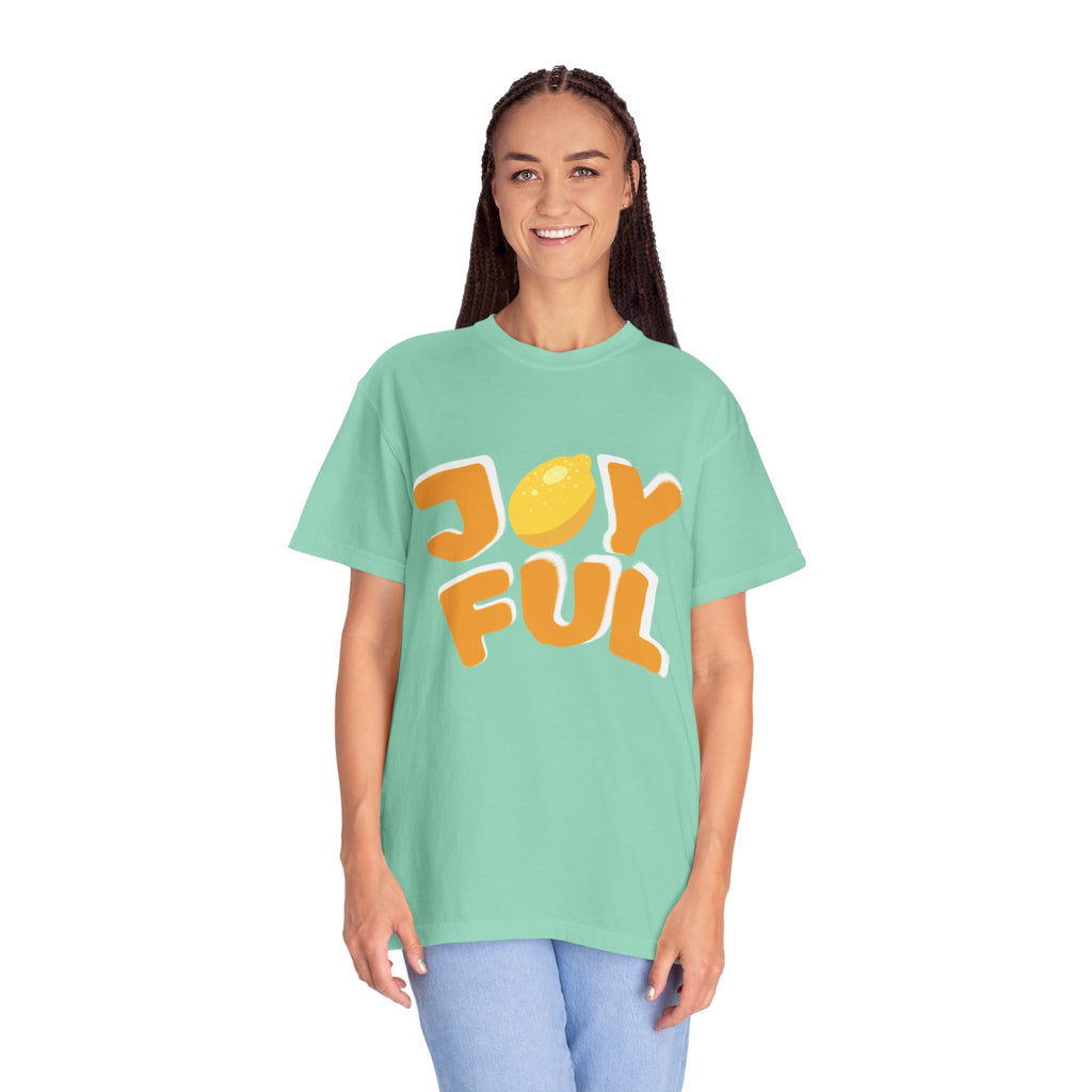 Joyful Lemon Unisex T-shirt, Casual Wear, Summer Gift, Birthday Present, Positive Vibes, Relaxed Fit