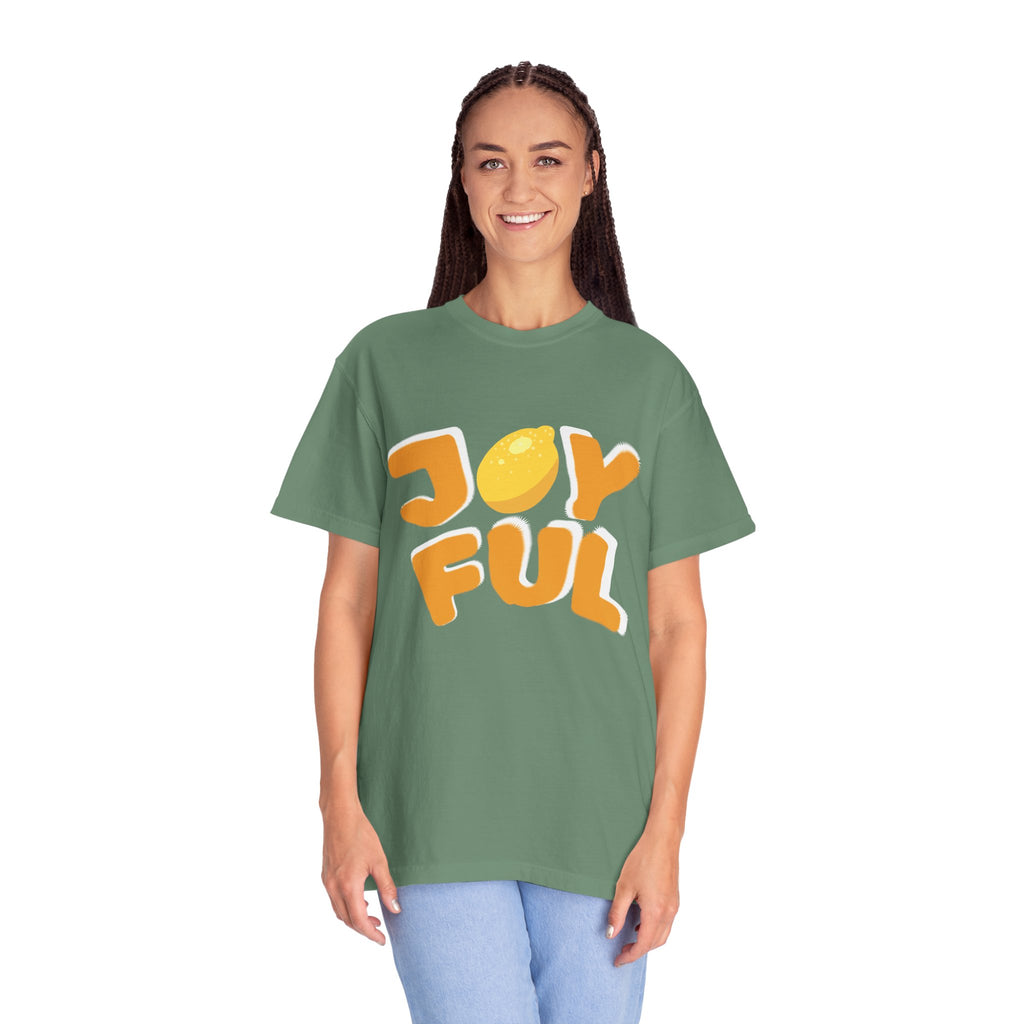 Joyful Lemon Unisex T-shirt, Casual Wear, Summer Gift, Birthday Present, Positive Vibes, Relaxed Fit