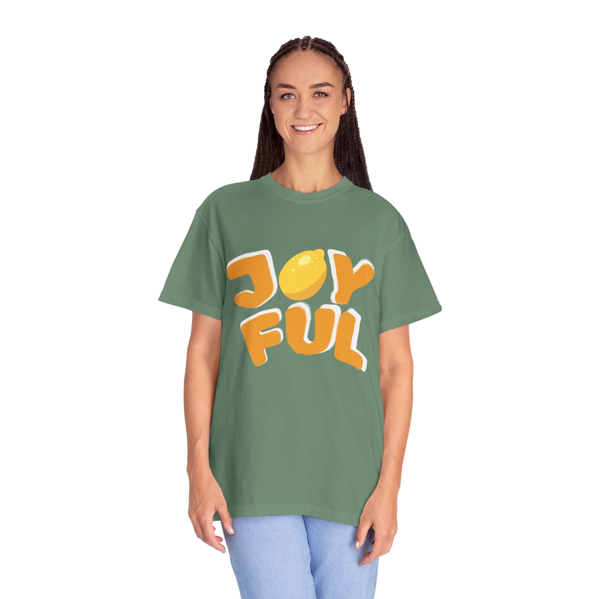 Joyful Lemon Unisex T-shirt, Casual Wear, Summer Gift, Birthday Present, Positive Vibes, Relaxed Fit