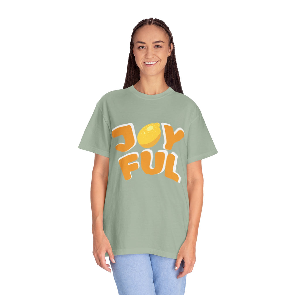 Joyful Lemon Unisex T-shirt, Casual Wear, Summer Gift, Birthday Present, Positive Vibes, Relaxed Fit